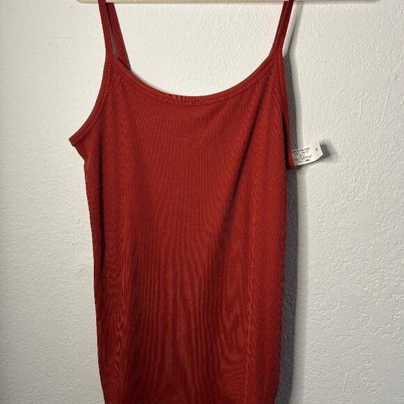 Rustic Red Ribbed Tank - Picture 1 of 5